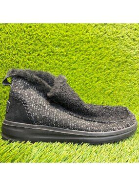 Hey Dude Denny Bootie Womens Size 7 Black Casual Walking Slip-On Ankle Boots